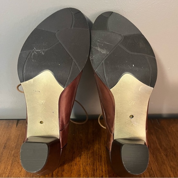 Everybody by Moda brown Leather Heeled Booties,  Comfort Shoes EU 37. - Picture 13 of 15